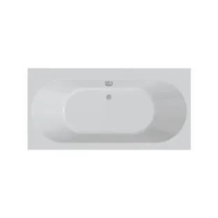 Xenz Madeira Built-in bath acrylic with bath legs - overflow hole - without drain - bath - 160x75 cm - White