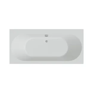 Xenz Madeira Built-in bath acrylic with bath legs - overflow hole - without drain - bath - 170x75 cm - Matt white