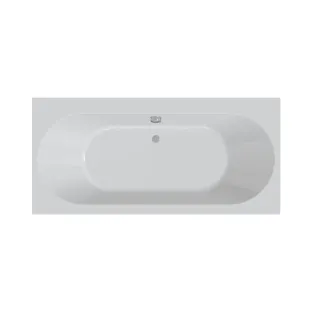 Xenz Madeira Built-in bath acrylic with bath legs - overflow hole - without drain - bath - 170x75 cm - White