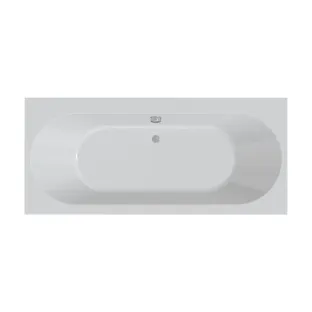 Xenz Madeira Built-in bath acrylic with bath legs - overflow hole - without drain - bath - 180x80 cm - White