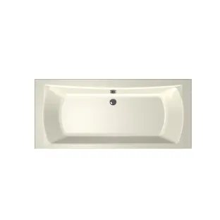 Xenz Robijn Built-in bath acrylic with bath legs - overflow hole - without drain - bath - 180x80 cm - Pergamon