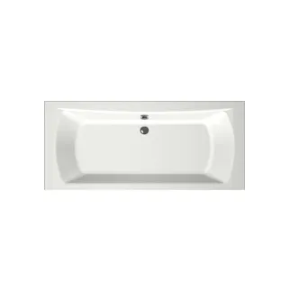 Xenz Robijn Built-in bath acrylic with bath legs - overflow hole - without drain - bath - 180x80 cm - Matt white