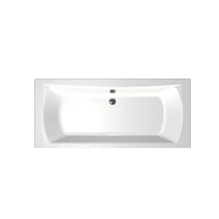 Xenz Robijn Built-in bath acrylic with bath legs - overflow hole - without drain - bath - 180x80 cm - White