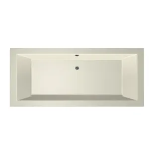 Xenz Society Built-in bath acrylic with bath legs - overflow hole - without drain - bath - 170x75 cm - Pergamon