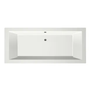 Xenz Society Built-in bath acrylic with bath legs - overflow hole - without drain - bath - 170x75 cm - Matt white