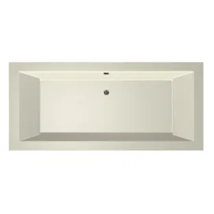 Xenz Society Built-in bath acrylic with bath legs - overflow hole - without drain - bath - 175x80 cm - Pergamon