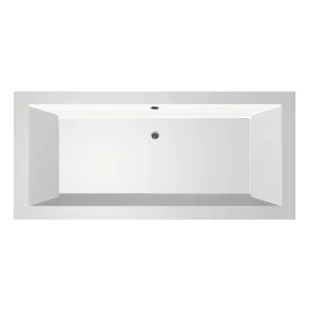 Xenz Society Built-in bath acrylic with bath legs - overflow hole - without drain - bath - 175x80 cm - White