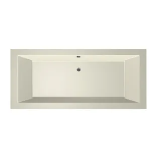 Xenz Society Built-in bath acrylic with bath legs - overflow hole - without drain - bath - 180x80 cm - Pergamon