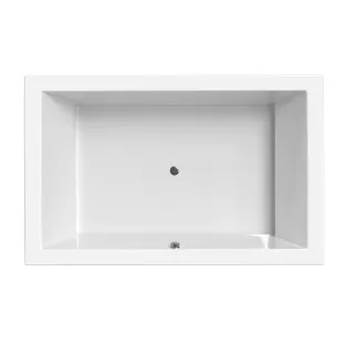 Xenz Society Built-in bath acrylic with bath legs - overflow hole - without drain - bath - 190x120 cm - White