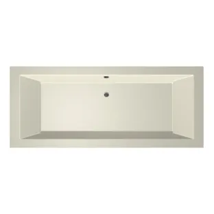 Xenz Society Built-in bath acrylic with bath legs - overflow hole - without drain - bath - 190x80 cm - Pergamon