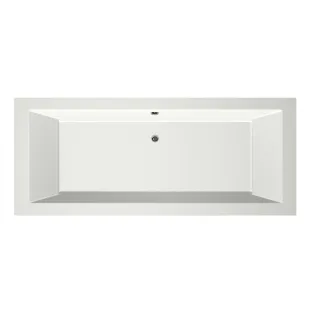 Xenz Society Built-in bath acrylic with bath legs - overflow hole - without drain - bath - 190x80 cm - Matt white