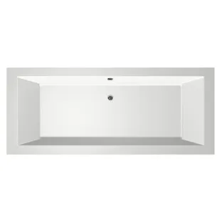 Xenz Society Built-in bath acrylic with bath legs - overflow hole - without drain - bath - 190x80 cm - White