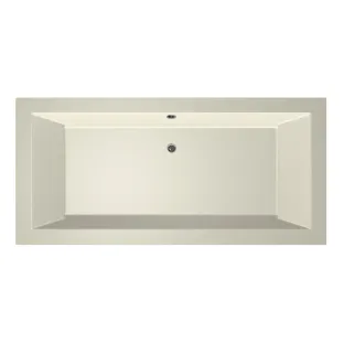 Xenz Society Built-in bath acrylic with bath legs - overflow hole - without drain - bath - 190x90 cm - Pergamon