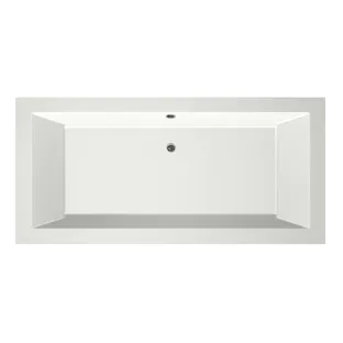 Xenz Society Built-in bath acrylic with bath legs - overflow hole - without drain - bath - 190x90 cm - Matt white