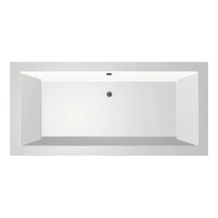 Xenz Society Built-in bath acrylic with bath legs - overflow hole - without drain - bath - 190x90 cm - White