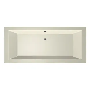 Xenz Society Built-in bath acrylic with bath legs - overflow hole - without drain - bath - 200x90 cm - Pergamon