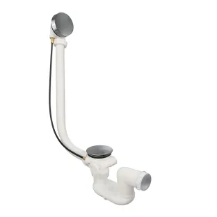 Xenz extended bath drain-overflow combination - Chrome