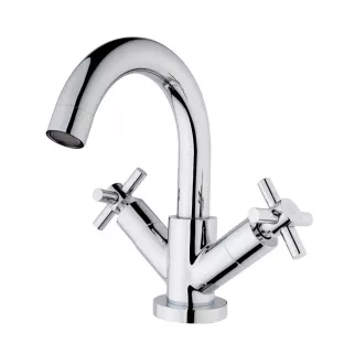 YDAY Cross low washbasin tap 2-button - Chrome