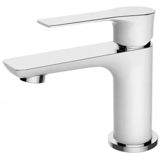 YDAY Luxury design washbasin tap - Low - White chrome