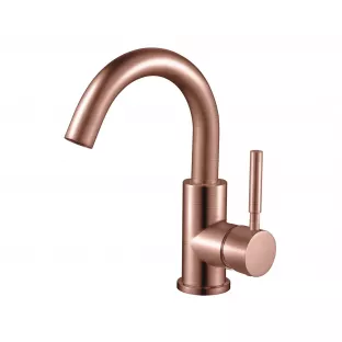 YDAY - Oscar - High washbasin tap with lever - brushed copper