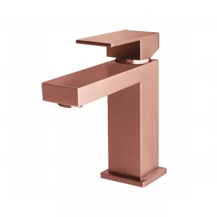 YDAY - Oscar - Square washbasin tap with lever - brushed copper