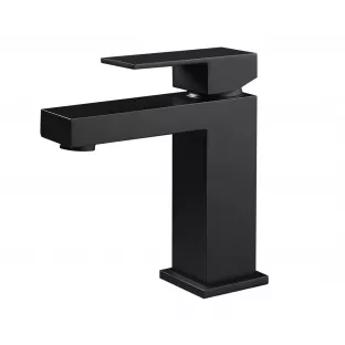 YDAY - Oscar - Square washbasin tap with lever - matt black