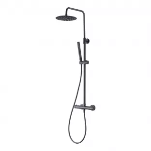 YDAY - Senza - Rain shower 20cm with hand shower - gunmetal