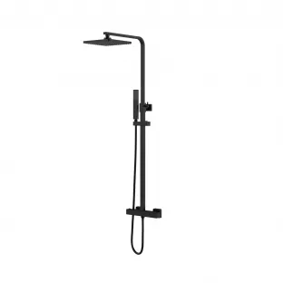 YDAY - Senza - Square rain shower 20cm with hand shower - matt black