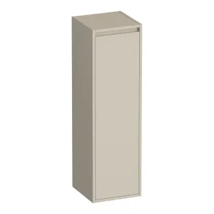 Brauer Adore halfhoge kast - 120x35x35 cm - 1 deur linksdraaiend - greeploos - MDF gelakt - Beige