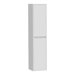 Brauer Adore hoge kast - 160x35x35 cm - 2 deuren links- of rechtsdraaiend - greeploos - MDF gelakt - Glans Wit