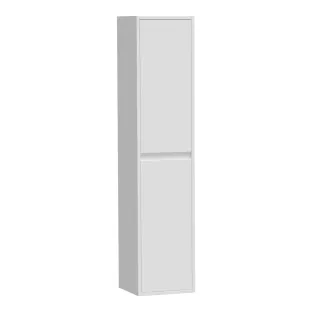 Brauer Adore hoge kast - 160x35x35 cm - 2 deuren links- of rechtsdraaiend - greeploos - MDF gelakt - Mat Wit