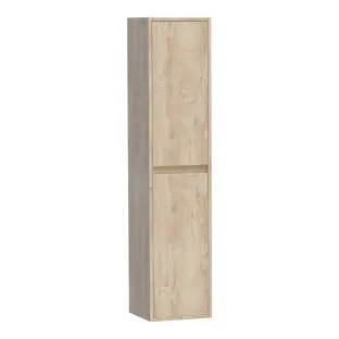 Brauer Adore hoge kast - 160x35x35 cm - 2 deuren links- of rechtsdraaiend - greeploos - MFC - Forest Wheat