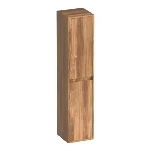 Brauer Adore hoge kast - 160x35x35 cm - 2 deuren links- of rechtsdraaiend - greeploos - MFC - Honey