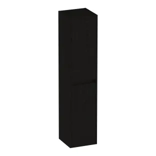 Brauer Adore hoge kast - 160x35x35 cm - 2 deuren links- of rechtsdraaiend - greeploos - MFC - Timber Black