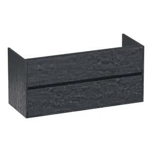 Brauer Adore wastafelonderkast - 120x46x55 cm - 2 laden greeploos - softclose - 2 sifonuitsparingen - MFC - Damascus