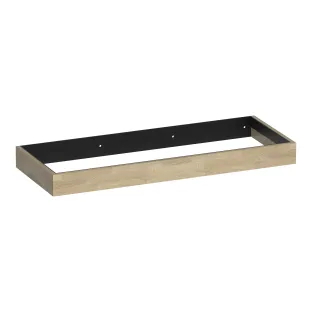 Brauer Amaze wastafelonderkast met geintegreerde ophangbeugel - 120x46x10 cm - Vingerlas eiken grijs