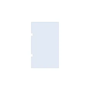 Brauer Badwand - 80 cm - Helder glas - enkelzijdige uitsparingen