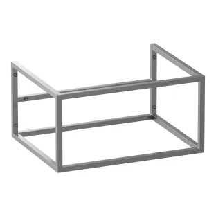 Brauer Believe onderkast met opbergvak excl. bodemplaat - 60x46x30 cm - RVS304 - RVS-kleurig