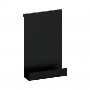 Brauer Black Edition hangend doucherek - 25x40cm - mat zwart