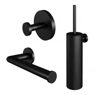 Brauer Black Edition toilet accessoire set 3-in-1 - mat zwart