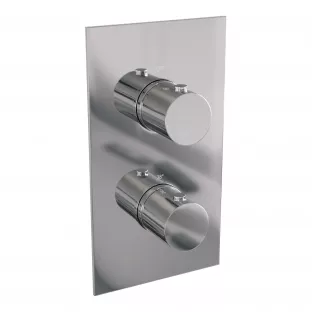 Brauer Chrome Edition 3-weg inbouwthermostaat - met inbouwdeel - chroom