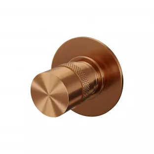 Brauer Copper Edition inbouw stopkraan - met inbouwdeel - geborsteld koper PVD