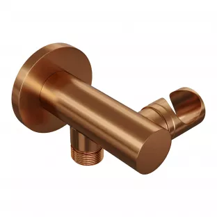 Brauer Copper Edition wandaansluitbocht verstelbaar - geborsteld koper PVD