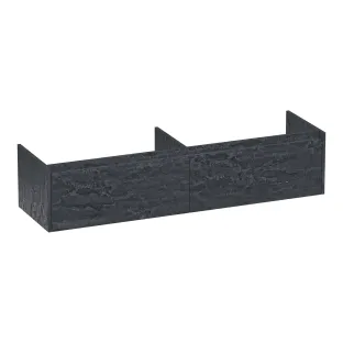 Brauer Embrace wastafelonderkast - 160x46x35 cm - 2 laden greeploos - 2 sifonuitsparingen - MFC - Damascus