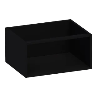 Brauer Flourish bijkast met 1 opbergvak - 60x46x30 cm - MDF gelakt - Mat Zwart