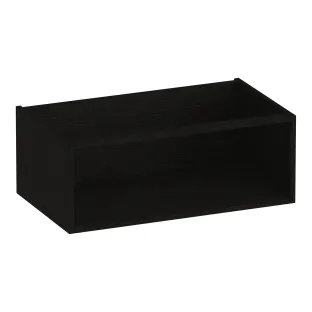 Brauer Flourish bijkast met 1 opbergvak - 80x46x30 cm - MFC - Timber Black