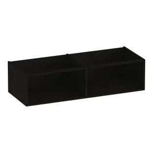 Brauer Flourish bijkast met 2 opbergvakken - 120x46x30 cm - MFC - Timber Black