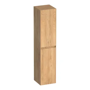 Brauer Inspire hoge kast - 160x35x35 cm - 2 deuren links- of rechtsdraaiend - greeploos - MFC - Forest Tan