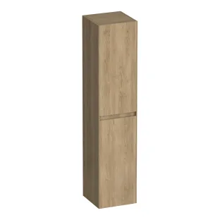 Brauer Inspire hoge kast - 160x35x35 cm - 2 deuren links- of rechtsdraaiend - greeploos - MFC - Sunlit