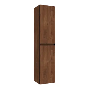 Brauer Joy Edge hoge kast - 160x35x35 cm - 2 deuren links- of rechtsdraaiend - greeploos - MFC - Forest Cacao